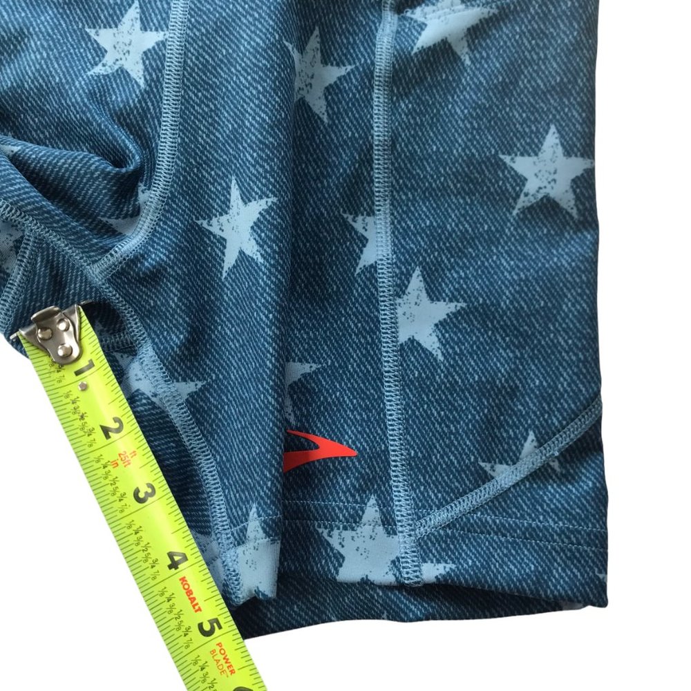 BROOKS Running Spandex Shorts Cycling Bicycle Spin Size Women's XS. Blue with S - Picture 13 of 15